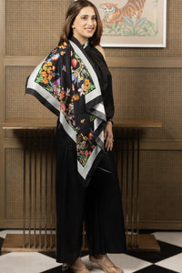 Plitvice Twilight | Pure Silk Twill Scarf
